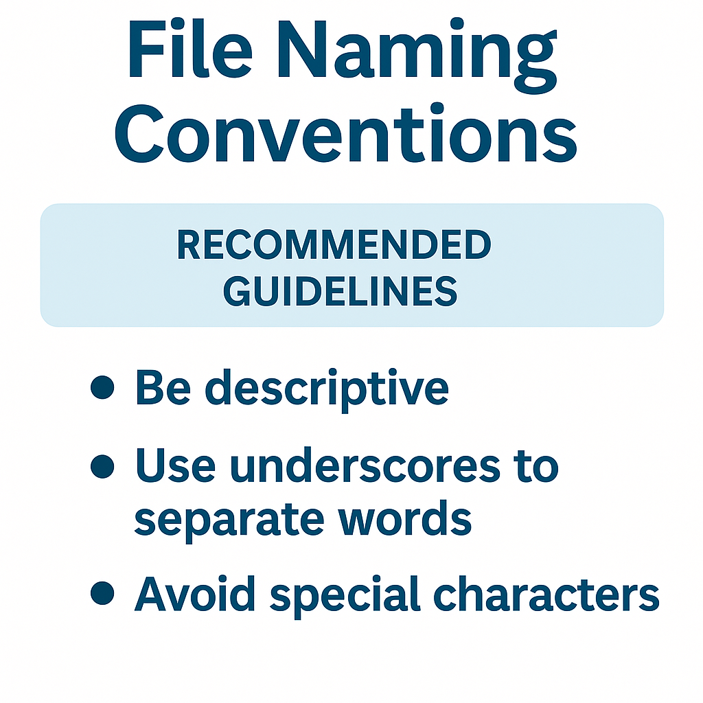 File Naming Conventions